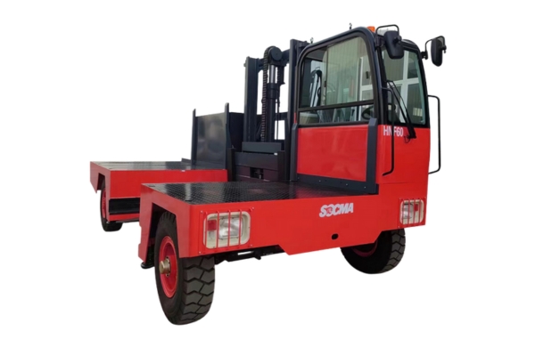 Chariot élévateur à chargement latéral diesel SOCMA HNS100 pour la manutention d'objets longs